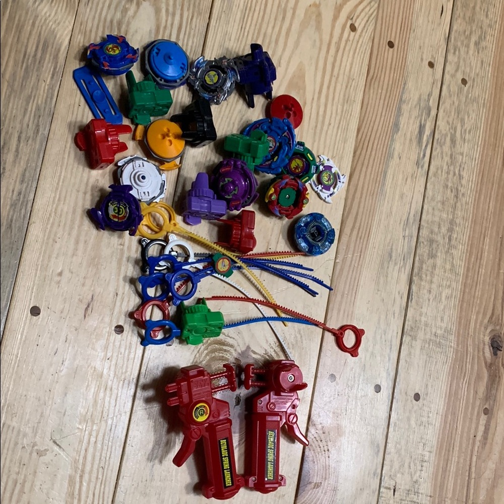 Beyblade spring launcher bundle